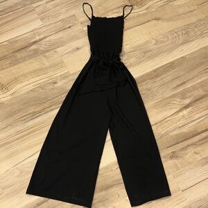 Baltic Born Black Jumpsuit with Tie Waist
